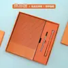 Set de regalo personalizado con caja de cuaderno de cuero suave A5, bloc de notas de negocios, taza térmica, agenda escolar, logotipo de la empresa
