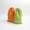 Bolsa de terciopelo de imitación de cuero popular, bolsa de terciopelo con cordón para joyería, bolsa de regalo con cordón, bolsa de almacenamiento de energía móvil para auriculares.
