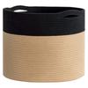 Ins estilo europeu algodão corda cesta de lavanderia casa oversized cesta de armazenamento sundries quarto bebê brinquedo lanche cesta de armazenamento