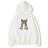 Moletom com Capuz de Estilo Americano Impresso Vintage High Street Fashion Brand Moletom Feminino Outono e Inverno Forrado com Lã Engrossado Solto Estilo Preguiçoso