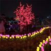 Festival da Primavera Luminoso LED Lanterna Árvore Ao Ar Livre À Prova D'água Coqueiro Pátio Decoração Feriado de Ano Novo Artificial Flor de Cerejeira Luz de Árvore