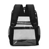 Amazon 2026 Mochila Transparente de Gelatina de Gran Capacidad Impermeable para Estudiantes Bolsa Escolar Mochila de PVC Mochila de Gelatina