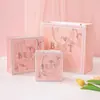 Nova Sacola de Presente Rosa Estilo Ins Bolsa de Mão para Roupas Sacola de Embalagem para Doces Sacola de Acompanhamento Sacola de Papel de Comércio Exterior