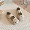 Zapatos de Cuero con Puntos Estilo Bosque para Niños 2026 Nueva Versión Coreana Primavera y Otoño Zapatos Bajos de Princesa para Niñas con Suelas Suaves