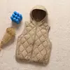 Chamarra acolchada de plumón ligera con capucha y cuello alto transfronteriza para mujer, moda de invierno 2026, cálida blanca de pato, top casual, moderno