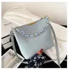Bolsa Saco Estilo Coreano Feminina Moda Nova Tendência Primavera e Verão Bolsa de Ombro Transversal para Menina Bolsa Fofa Simples para o Dia a Dia para Mulheres