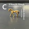 Bestseller transfronteiriço: ornamento de pônei em liga de cobre, ornamento sólido de pônei em miniatura que traz sorte, animal de estimação para chá, decoração de mesa