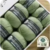 Fio de lã mercerizada 100% lã merino 100g rolo grande novelo de lã de espessura média para tricô à mão atacado feito à mão