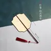Abanico de Caligrafía con Espacio en Blanco para Escribir, Abanico Pintado a Mano por Ambos Lados, Estilo Hanfu, Estilo Antiguo, Abanico con Borla, Arte de Bambú