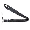 Lanyard de Trabajo con Identificación Cruzado al por Mayor Negro Cinta de Nailon Serigrafía Poliéster Correa de Transferencia Térmica Colgante de Tarjeta para el Cuello Fábrica
