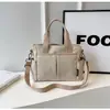 Bolsa Grande Casual para Mulheres no Outono e Inverno Nova Tendência Bolsa de Lona de Grande Capacidade para o Dia a Dia Bolsa Tote Transversal Fashion
