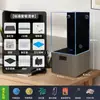 Máquina Integrada de Filtração e Oxigenação para Aquário para Sala de Estar, Novo Modelo 2025, Tanque de Vidro Cristal Platina, Tanque com Filtro Inferior de Mesa