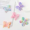 Accesorios para Pasador de Pelo con Lazo Grande de Tela DIY Lentejuelas Perla Mariposa Accesorios para el Cabello Decoraciones para Ropa Accesorios