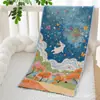 Toalha Grande de Gaze Pura Algodão 34X75 Toalha com Rosto de Desenho Animado Doméstica Macia Absorvente Categoria Casal Adulto Uma Toalha de Banho