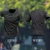 Camiseta Deportiva Transfronteriza para Hombre de Secado Rápido de Manga Corta de Seda de Hielo Verano Delgado Superior Holgado Fitness Baloncesto Ropa de Entrenamiento para Correr