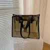 Bolsa de Maquiagem Portátil de Grande Capacidade, Transparente, Bolsa de Armazenamento Simples e Estilosa, Conveniente para o Dia a Dia, Necessaire Transparente de PVC