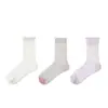 Calcetines Primavera y Verano Malla Delgados Transpirables Calcetines de Media Pantorrilla Hongo Encaje Estilo Ballet Delgados Transpirables Niñas Primavera y Verano