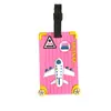 Etiqueta de Equipaje Mini Avión Multicolores de PVC Etiqueta de Embarque de Equipaje Mini Avión Etiqueta de Equipaje Antiperdida al por Mayor