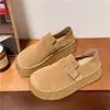 Zapatos individuales 2026 nuevo retro otoño hebilla de cinturón realzadores de altura punta profunda suela gruesa versátiles gamuza moda Zapatos Birkenstock para mujer