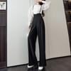 Pantalones de Tirantes Combinables Simon Lerner para Mujer Primavera Nuevo Pantalón de Cintura Alta Elegante Ropa Exterior Moda Casual Pantalones de Pierna Ancha