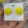 Pendientes de flor tejida azul Klein explosión de verano diseño fresco dulce personalidad exquisita joyería para orejas de moda