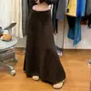 Falda midi de punto de alta gama para mujer, nueva colección otoño/invierno 2026, súper elegante, diseño acampanado engrosado, la falda larga de sirena de moda de este año