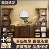 Estante de Armazenamento para Armário de Chá Prateleira de Chá de Chão Multicamadas Prateleira de Exibição Layout de Sala de Chá Estante de Armazenamento para Conjunto de Chá Novo Estilo Chinês Gabinete Multi-Tesouro