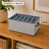 Serie de cajas de almacenamiento para ropa interior y ropa, tela no tejida, cajas organizadoras multitaladro, contenedores de almacenamiento para armario de dormitorio