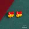 Dibujos Animados Mini Muñeco de Nieve Navideño Regalo Reno Accesorios de Resina DIY Pegamento de Crema Funda de Teléfono Móvil Pasador Material para Joyería