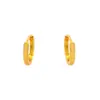 Xuping Nueva Moda Transfronteriza Estilo Europeo y Americano Aleación de Cobre Chapado en Oro de 24K Aros Brillantes Sencillos Personalizados Pendientes para Mujer