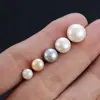 Aretes de Perlas Naturales, Modernos y Lujosos, Realzan Tu Elegancia, Con Perlas de Múltiples Tonos Grises, un Regalo para Tu Novia o Mejor Amiga, Aretes de Plata 925