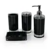 Set Transfronterizo de Artículos de Tocador y Accesorios de Baño, Set de Seis Piezas, Vaso de Plástico, Portacepillos de Dientes, Botella para Loción, Jabonera, Cubo de Basura, Inodoro