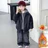 Ropa de Invierno para Niños Chaqueta con Forro Polar Chaqueta de Cuero 2026 Nueva Chaqueta Gruesa de Algodón para Niño Abrigo de Algodón Cálido para Bebé