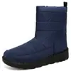 Zapatos de Algodón, Botas de Poliuretano para Mujer de Invierno, Botas de Nieve a Media Caña a Prueba de Frío, Botas Impermeables y Cálidas a Media Pantorrilla, Botas de Algodón Forradas de Felpa y Engrosadas