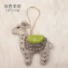Colgante de fieltro de lana de alpaca bordado lindo estilo Ins, Colgante para bolso estilo étnico nicho, Colgante de buena suerte