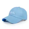 Novo Chapéu Macio Respirável com Proteção Solar para Mulheres, Boné de Beisebol Simples da Moda Estilo Coreano com Bordado de Letras, Unissex