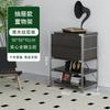 Gabinete de Revista abatible estilo tronco Gabinete lateral para sala de estar Estante de almacenamiento estilo japonés Librero Gabinete tipo cubo Almacenamiento para el hogar Gabinete de almacenamiento nórdico