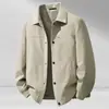 Chaqueta de Primavera y Otoño para Hombre Laisibote, Tela Jacquard Teñida en Hilo, Cortavientos y Anti-pilling, Top Casual para Hombre