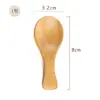 Colher de Madeira de Lótus Estilo Japonês para Crianças colher de sorvete colher de chá pequena mini colher de madeira colher de madeira para leite em pó