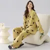 Atacado de Pijamas para Mulheres, Lançamento Primavera e Outono 2025, Roupa de Casa de Manga Longa, Conjuntos Outono e Inverno, Transmissão ao Vivo para Microempreendedores