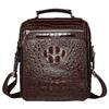 Nuevo Bolso de Hombro para Hombre de Cuero Genuino con Patrón de Cocodrilo Capa Superior de Cuero Vacuno Bolso para Hombre Moda Casual Bolso Cruzado Outlet de Fábrica