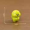 Mini figura de tortuga linda y regordeta, perfecta para decoraciones y accesorios de bricolaje, un pequeño y encantador adorno de escritorio.