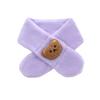 Bufanda de otoño e invierno para niños, linda y linda mascota de dibujos animados para bebés, niños y niñas, cálida y gruesa, de imitación de conejo de peluche, bufanda para padres e hijos.