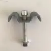 Clipes para Grelha de Aço Galvanizado, Grampos de Instalação de Grelha em Forma de M, Fixadores em Forma de C de Aço Inoxidável, Grampos de Fixação de Placa de Grelha