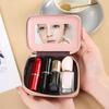 Bolsa de mano para mujer de comercio exterior transfronterizo, sobre rojo para boca, 2024, nueva, urbana, simple, mini, portátil, bolsa de cosméticos con espejo