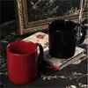 Suministrados Directamente por el Fabricante, Tazas Cerámicas Clásicas en Blanco y Negro, Vasos de Agua, Tazas Grandes, Tazas de Café para Oficina, Tazas para Leche de Desayuno, Impresas