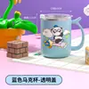 Taza de Agua de Dibujos Animados de Beerus Transfronteriza, Taza para Beber de Aspecto Elegante y Linda para el Trabajo, Taza de Agua, Taza de Café y Té con Popote