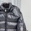 Chaqueta de Plumón de Algodón Brillante Unisex con Rayas de Colores, Ropa Gruesa de Talla Grande para Frío Extremo en Exteriores, Versión Extra Gruesa