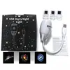 Luz de proyección de cielo estrellado para coche transfronteriza, enchufe y juega USB, luz de ambiente estrellado con tarjetas intercambiables, galaxia, estrellas y luna