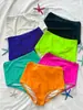 Shorts de Baño para Mujer Tallas Grandes, Anti-Exposición, de Tiro Alto, Calzoncillos tipo Boxer Pequeños, Calzoncillos Grandes que Cubren las Caderas, Panties Sexy Anti-Vergüenza para Mujer